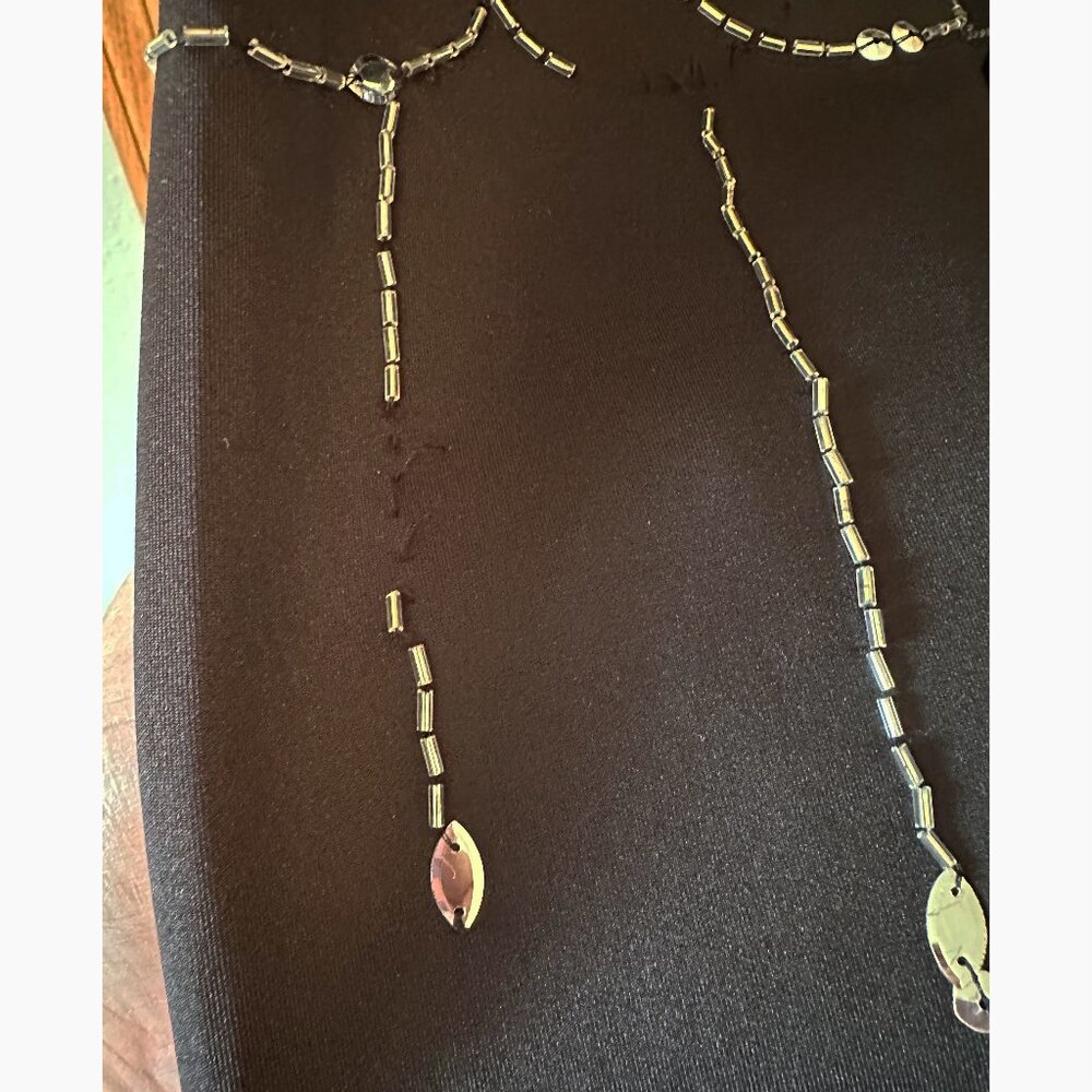 ASOS Curve Black Blazer/Mini Dress with beading &n sequines - Picture 7 of 7